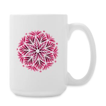 Mystic Berry Shadow Mandala - Large Mug 440 ml - white - Right