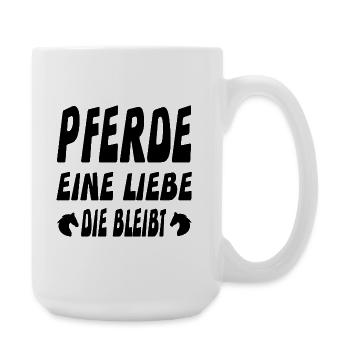 Pferde - Große Tasse 440 ml - Weiß - Rechts