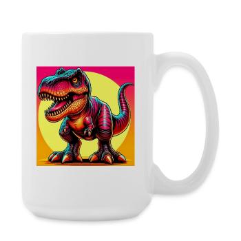 Dinosaurier - Große Tasse 440 ml - Weiß - Rechts