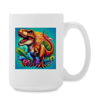 dinosaur - Large Mug 440 ml - white - Right