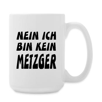 Metzger - Große Tasse 440 ml - Weiß - Rechts
