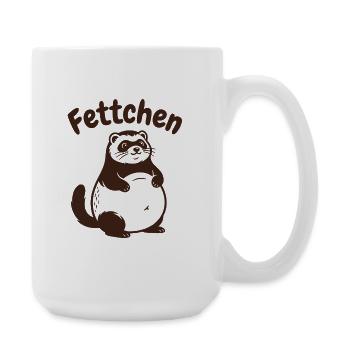 Furets - graisses avec un gros ventre - Grande tasse 440 ml - blanc - Droite