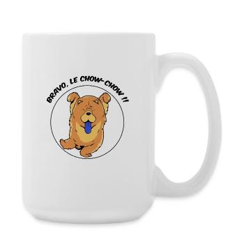 Bravo, le chochow ! - Grande tasse 440 ml - blanc - Droite