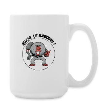 20/20, le babouin ! - Grande tasse 440 ml - blanc - Droite