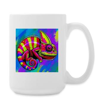 Chamäleon - Große Tasse 440 ml - Weiß - Rechts