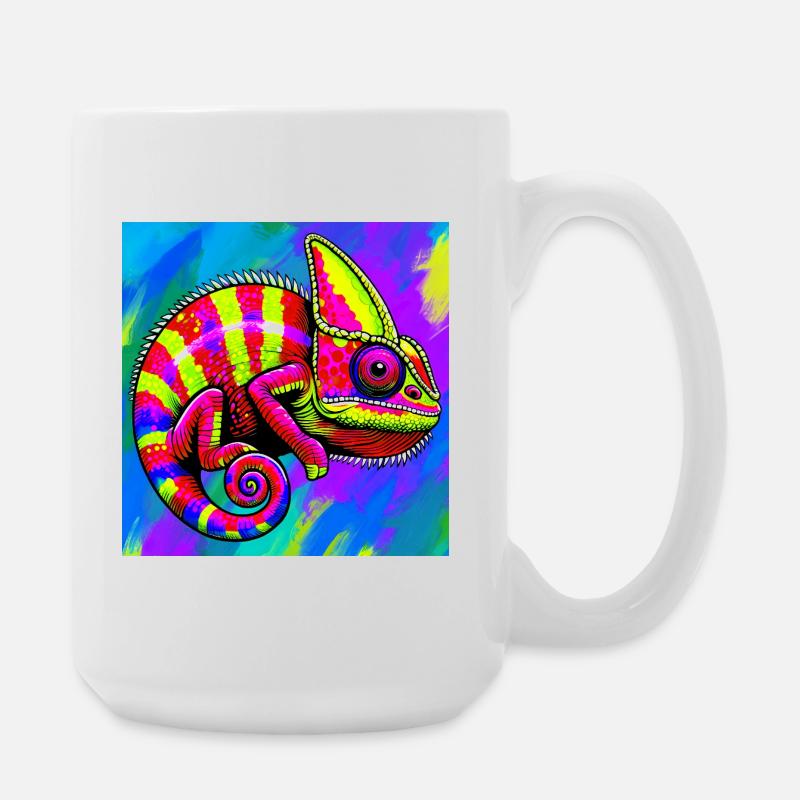 chameleon - Large Mug 440 ml - white
