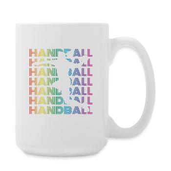 Joueur de handball - Grande tasse 440 ml - blanc - Droite