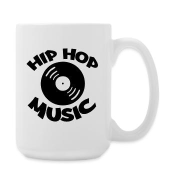 Musique Hip Hop - Grande tasse 440 ml - blanc - Droite