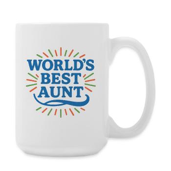 Célébration de la meilleure tante du monde - Grande tasse 440 ml - blanc - Droite