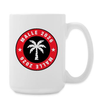 Cercle de palmiers Malle 2026 - Grande tasse 440 ml - blanc - Droite