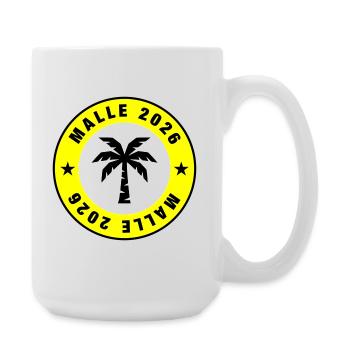 Cercle de palmiers Malle 2026 - Grande tasse 440 ml - blanc - Droite