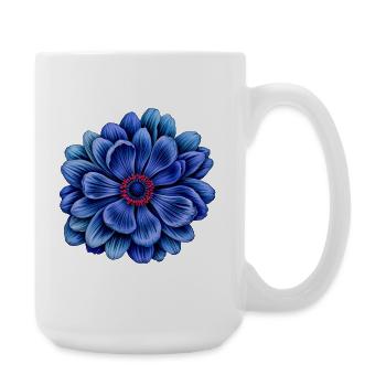 Floral Outfits, Flowers, Anemone - Large Mug 440 ml - white - Right