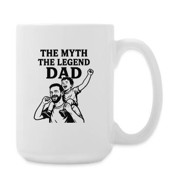 The Man Myth Legend - Best Father's Day Gift - Large Mug 440 ml - white - Right