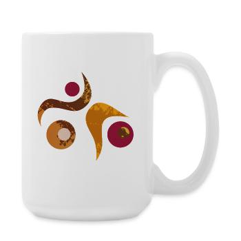 Yoga design_49 - Grande tasse 440 ml - blanc - Droite