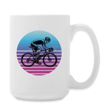 Gift idea for a road bike with road bike - Large Mug 440 ml - white - Right