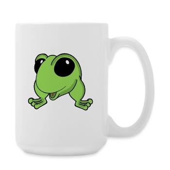 Animé Grenouille Lime : Acclamation - Grande tasse 440 ml - blanc - Droite