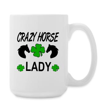 Chevaux - Grande tasse 440 ml - blanc - Droite