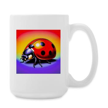 coccinelle - Grande tasse 440 ml - blanc - Droite