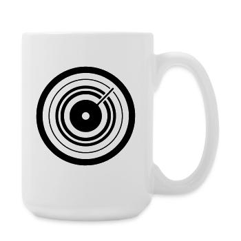 Zielscheibe Pfeil Dart Icon - Große Tasse 440 ml - Weiß - Rechts
