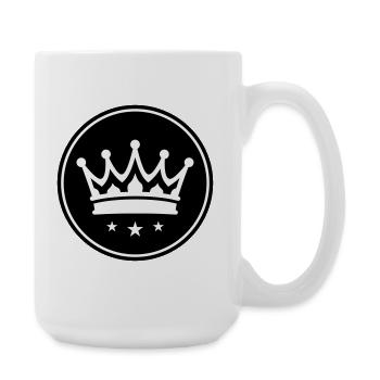 Crown Symbol - Large Mug 440 ml - white - Right