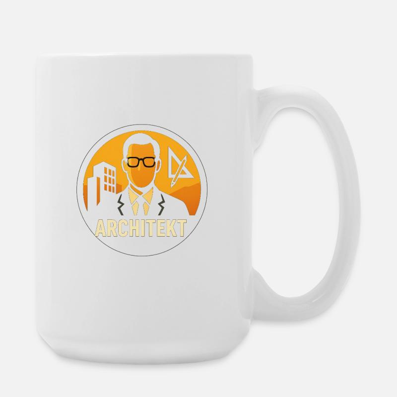 Plan d’icône d’architecte - Grande tasse 440 ml - blanc