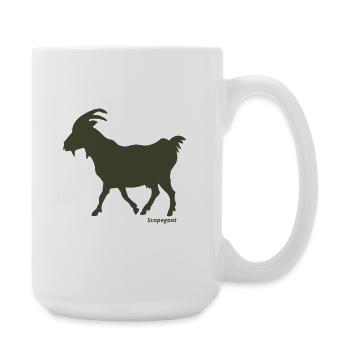 Scapegoat goat olive - Large Mug 440 ml - white - Right