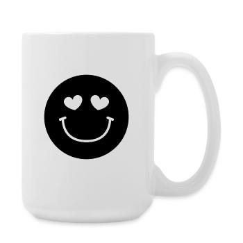 Smiley face - Large Mug 440 ml - white - Right