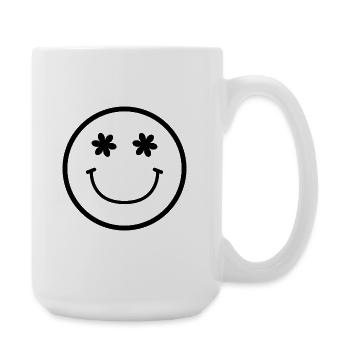 Smiley face - Large Mug 440 ml - white - Right