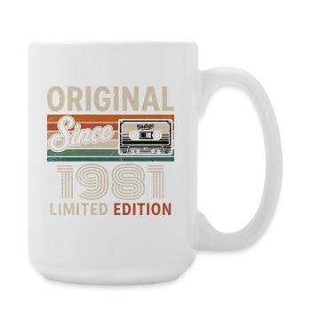 Vintage 1975 Legend Rétro Anniversaire 1981 - Grande tasse 440 ml - blanc - Droite