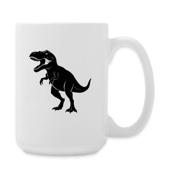 Tyrannosaure rex - Grande tasse 440 ml - blanc - Droite