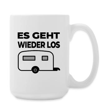 Camping - Große Tasse 440 ml - Weiß - Rechts