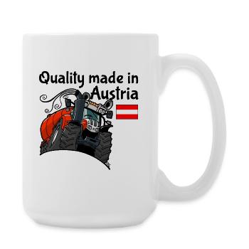 quality_made_in_austria - Large Mug 440 ml - white - Right
