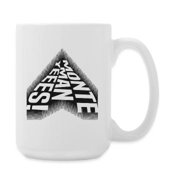 Monte Man Yeees - Cooler Spruch - Große Tasse 440 ml - Weiß - Rechts