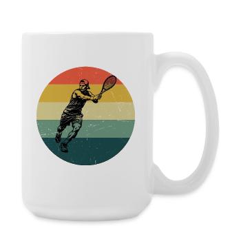 Idée cadeau pour un tennis avec tennis - Grande tasse 440 ml - blanc - Droite