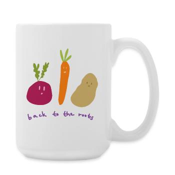 Back to the roots - Large Mug 440 ml - white - Right