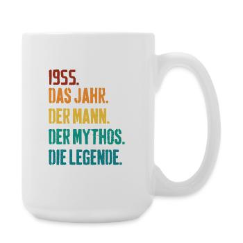 Vintage Né en 1955 Homme Mythe Légende - Grande tasse 440 ml - blanc - Droite