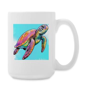 turtle - Large Mug 440 ml - white - Right