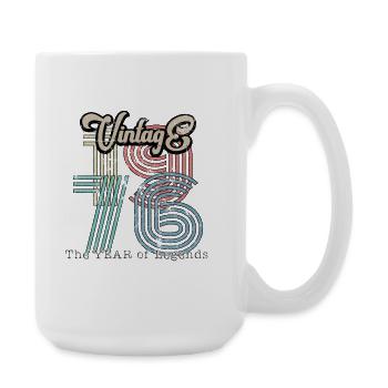 Millésime 1976 - Grande tasse 440 ml - blanc - Droite