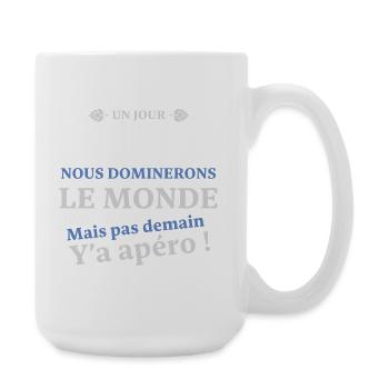 Un Jour Les Bretons Nous Dominerons Le Monde Ma... - Grande tasse 440 ml - blanc - Droite
