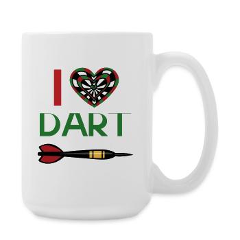 J’adore Dard Heart - Grande tasse 440 ml - blanc - Droite