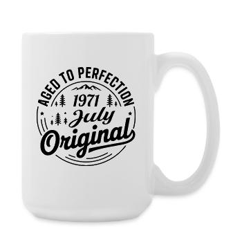 Juli 1971 – Legende der Gipfel und Berge - Große Tasse 440 ml - Weiß - Rechts