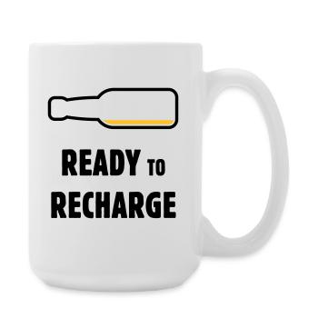 Ready To Recharge (Beer / Beer / POS 2C) - Large Mug 440 ml - white - Right