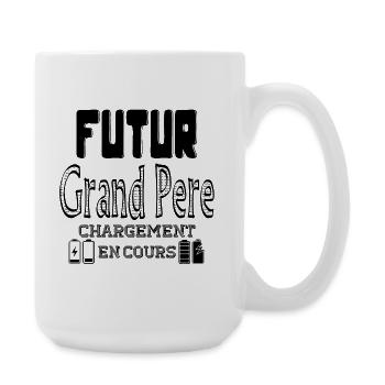 Futur Grand Père Chargement En Cours - Grande tasse 440 ml - blanc - Droite
