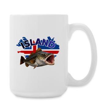 Iceland Cod Fishing - Large Mug 440 ml - white - Right