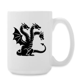Drache - Große Tasse 440 ml - Weiß - Rechts