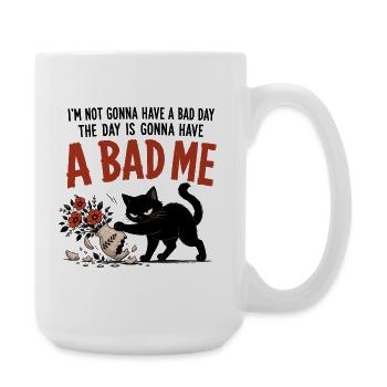 La journée va être un mauvais moi - Grande tasse 440 ml - blanc - Droite