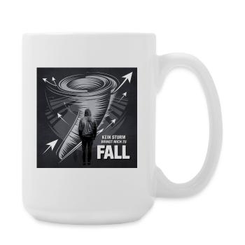 Kein Sturm Bringt Mich Zu Fall - Große Tasse 440 ml - Weiß - Rechts