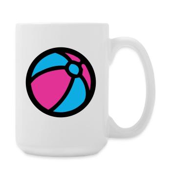 Water Polo Beach Summer Icon - Large Mug 440 ml - white - Right