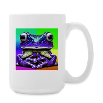 Frosch - Große Tasse 440 ml - Weiß - Rechts