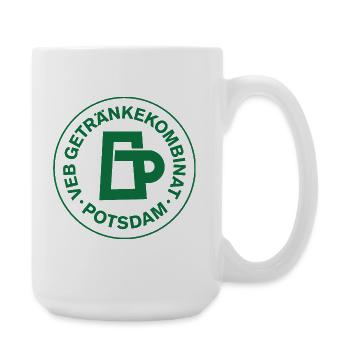VEB_Getraenkekombinat_Potsdam-_gruen - Große Tasse 440 ml - Weiß - Rechts